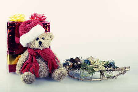 Christmas decorations (Santa gifts,adorning)の写真素材