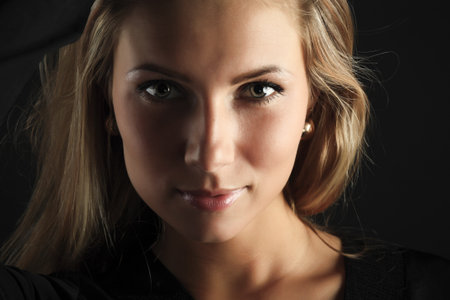 Portrait of a styled professional model. Theme: beauty, fashion, 