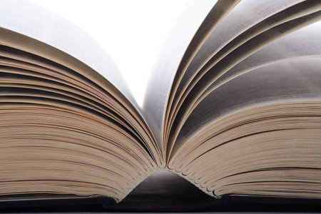 Open book.Isolated on white.の写真素材