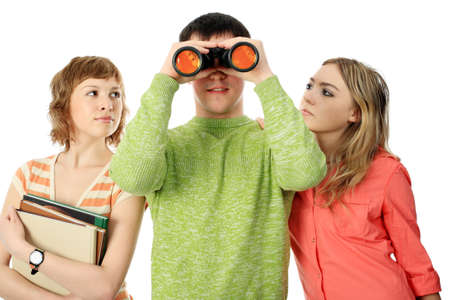 Group of students. Theme: education, friends, relations. の写真素材