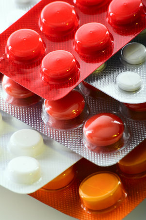 Super macro of medical pills