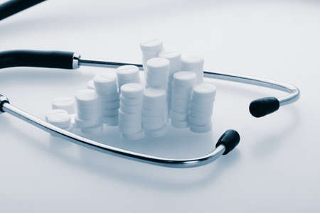 Super macro of medical pillsの写真素材