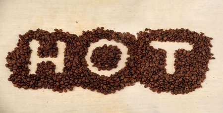 Coffee background: Close-up of a beans, cup, mill の写真素材