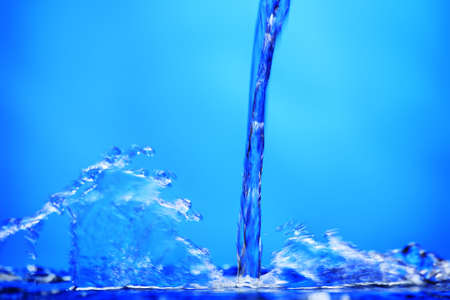Fantastical water background. Drops, waves, splashes.の写真素材