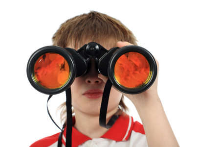 Education background: Funny Teen. Shot in studio.の写真素材