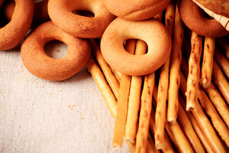 Bakery foodstuffs. Shot in a studio.の写真素材