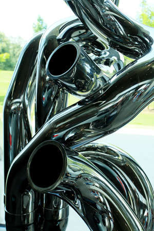 Hi-tech metal construction, futuristic style.の写真素材