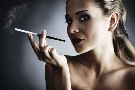 Portrait of a styled professional model. Theme: beauty, fashionの写真素材