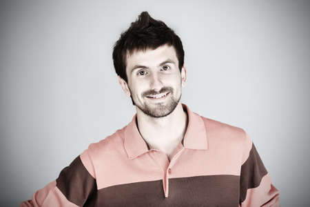 Portrait of a handsome young man. Shot in a studio.の写真素材