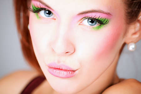 Portrait of a styled professional model. Theme: beauty, fashionの写真素材