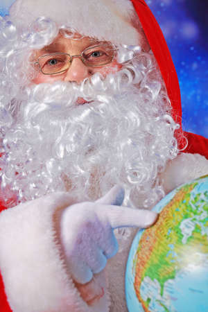 Christmas theme: Santa  gifts, snowy design.の写真素材