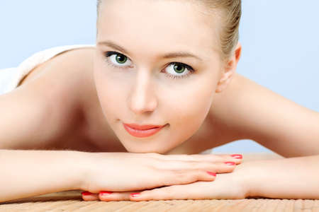 Portrait of a styled professional model. Theme: beauty, healthcare.の写真素材