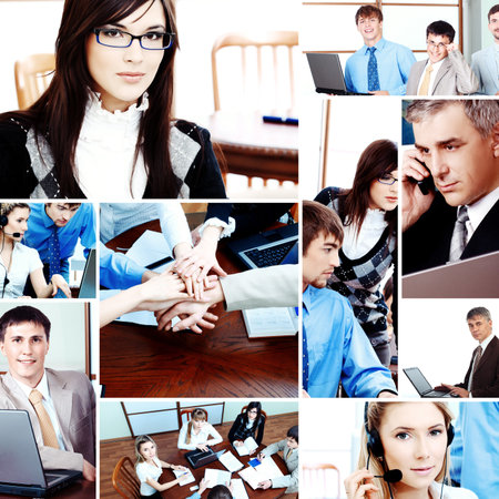 background of a business peopleの写真素材