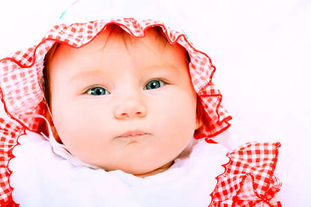Portrait of a beautiful baby.の写真素材