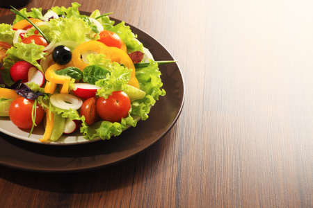 Food theme: fresh vegetable salad.の写真素材