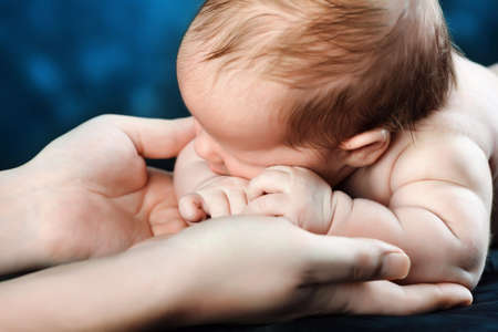 Portrait of a beautiful baby.の写真素材