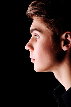 Studio shot of a handsome young man.の写真素材