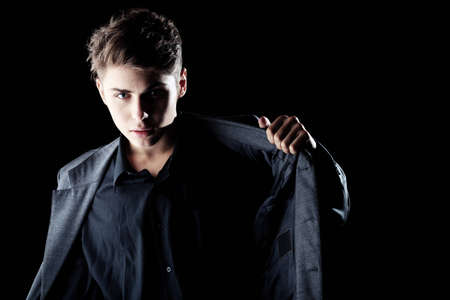 Studio shot of a handsome young man.の写真素材