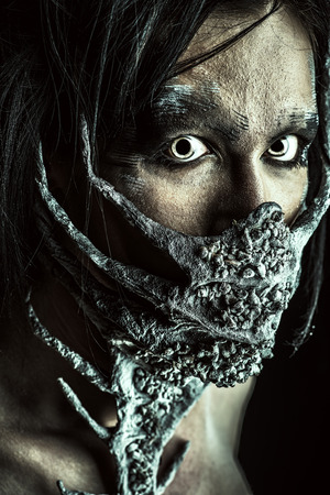 Frightening mythical creature male. Halloween.の写真素材