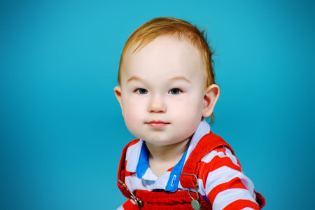 Portrait of a cute baby boy.