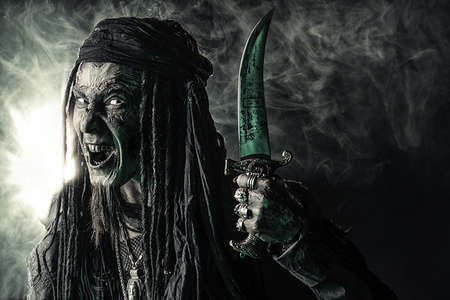 Pirate a drowned man, Hellraiser. Fantasy and adventure. Halloween.の写真素材