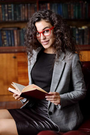 Portrait of a beautiful businesswoman at the office.の写真素材