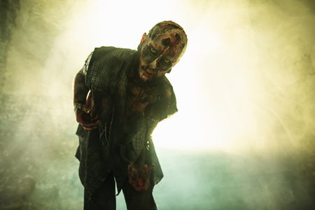 Creepy scary zombie. Halloween. Horror film.の写真素材