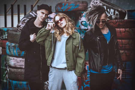 Youth in the backyard. Youth fashion. Problems of transitional age.