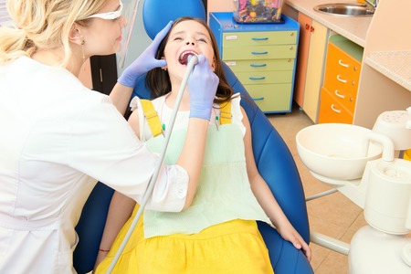 A cabinet of a dentist. treatment, medicine, hospital.の写真素材