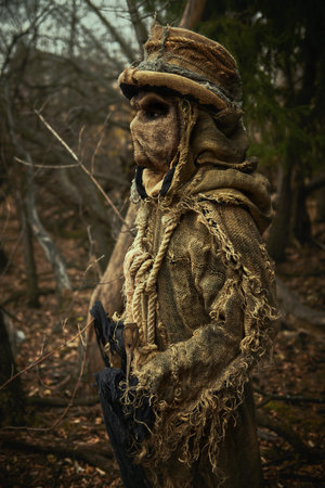 Nightmares of old times. The ghost of a hanged man with a bag on his head and a rope around his neck...