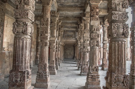 Pillars in qutub complex forming pathways.の写真素材