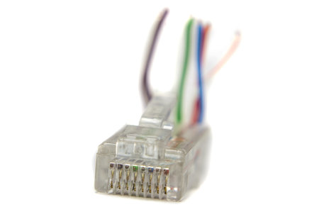 Ethernet rj45 conector for cat5 cable 
