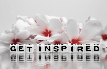 Get inspired with red theme and flowers. の写真素材