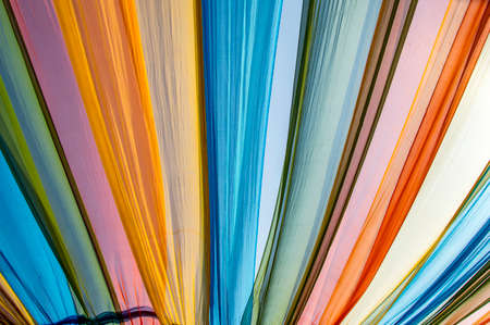 Wavy pattern by running cloth and texture.の写真素材