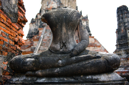 Wat Chai Wattanaram , The world heritage in Ayutthaya, Thailandの写真素材