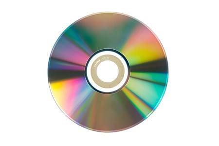 A photography of a isolated cd-romの写真素材