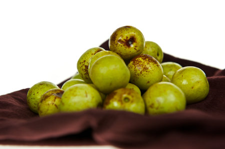 Close up of jujube in white backgroundの写真素材