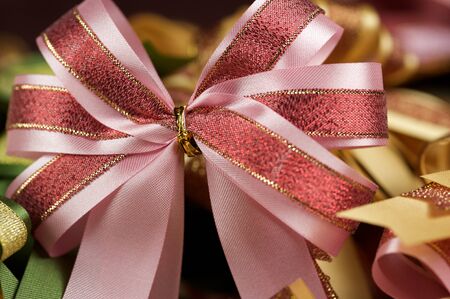 Christmas Decoration on black background の写真素材
