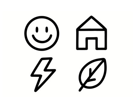 Energy line icon, concept sign, outline vector illustration, linear symbol.のイラスト素材