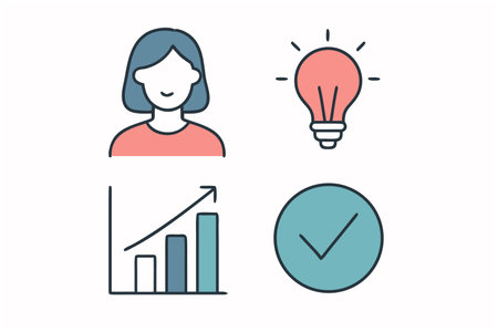 Business and finance icons set. Flat design style modern vector illustration.のイラスト素材