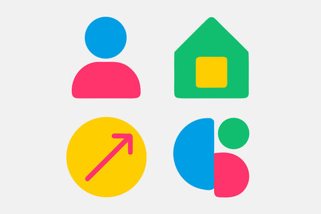 House and people icon. Flat design. Vector illustration. EPS 10のイラスト素材