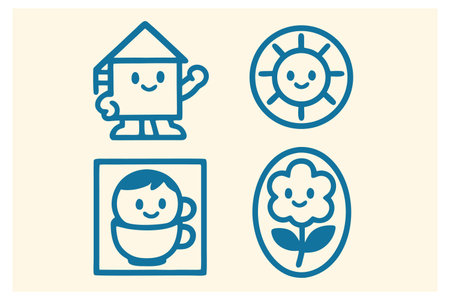 Coffee, tea, food, menu, cafe, restaurant iconのイラスト素材