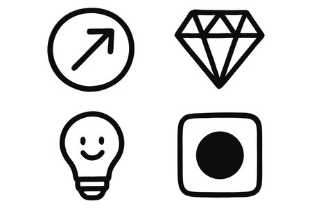 Set of icons for web and mobile. Vector illustration on white background.のイラスト素材