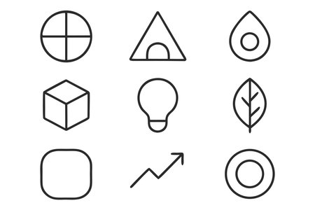 Set of simple icons for your design. Vector illustration, EPS10のイラスト素材