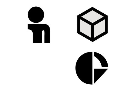 3d cube icon vector set. 3d cube icon vector set.のイラスト素材