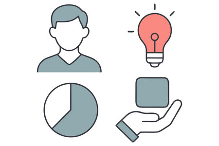 Set of business icons. Flat design. Vector illustration. EPS 10のイラスト素材