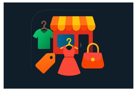 Shopping online icon vector illustration. Flat design style modern vector illustration.のイラスト素材