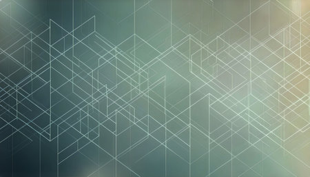 Abstract technology background with hexagons and lines. Graphic concept for your designの素材