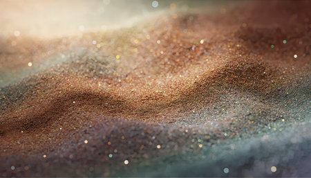 Abstract glitter background with bokeh defocused lights and shadow.の素材