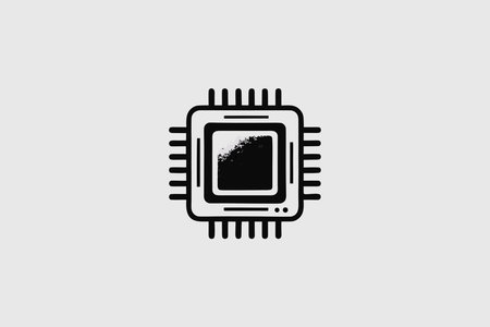 Circuit board vector  design template. Technology and engineering symbol.